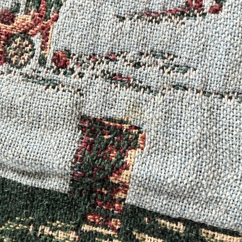 VTG Department 56 Christmas Winter New England Series Woven Cotton Throw Blanket